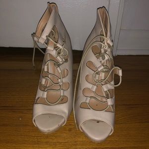 Beige heels